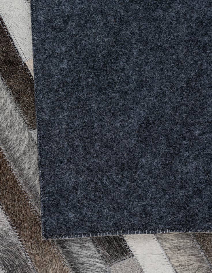 Detail image of  5' 1 x 8' Cowhide Leather Rug