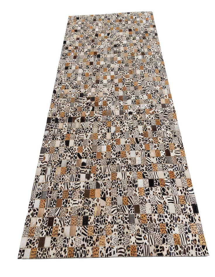 Detail image of  5' 1 x 8' Cowhide Leather Rug