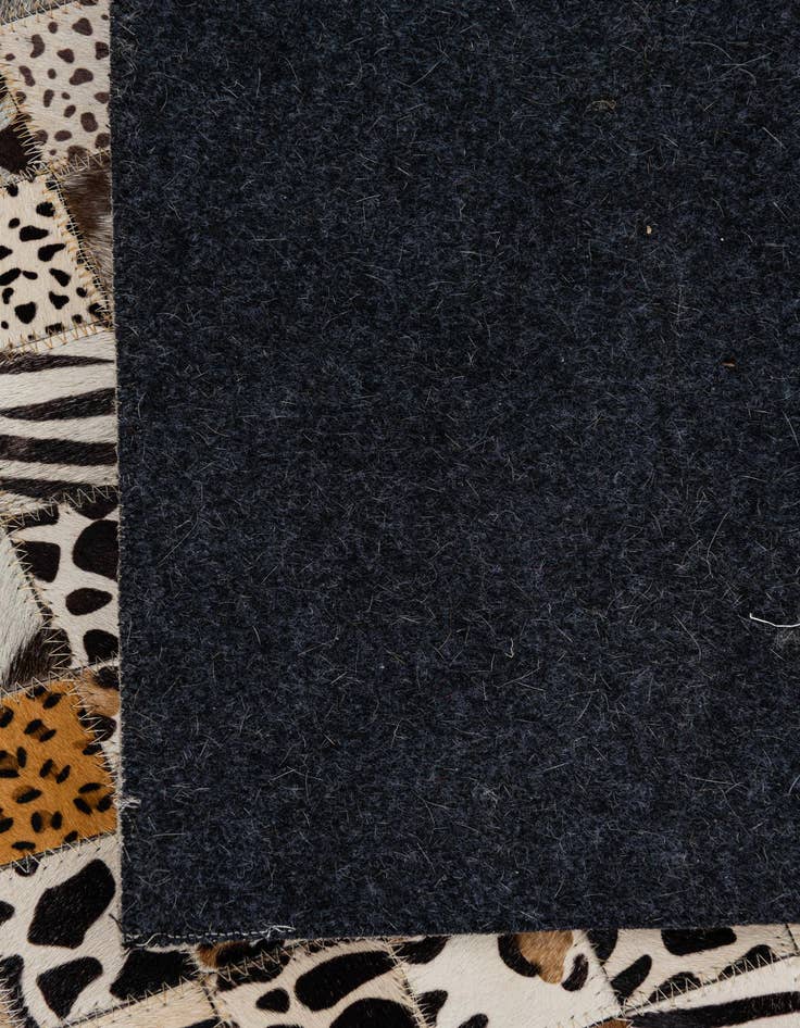 Detail image of  5' 1 x 8' Cowhide Leather Rug