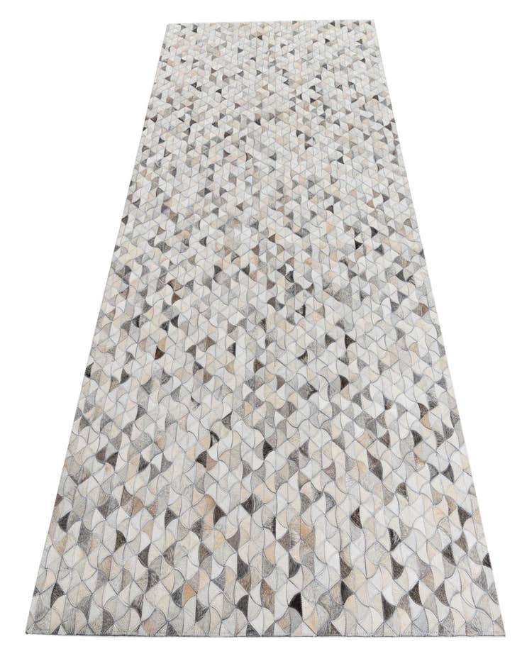 Detail image of  5' 1 x 8' Cowhide Leather Rug