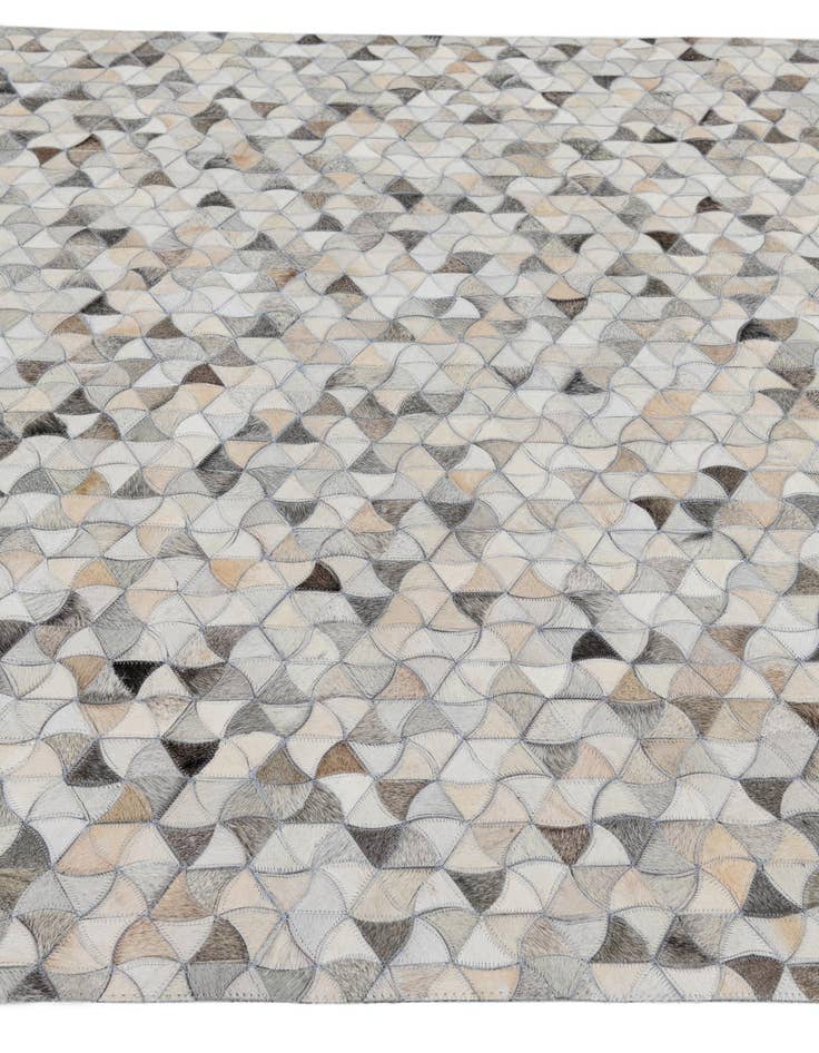 Detail image of  5' 1 x 8' Cowhide Leather Rug