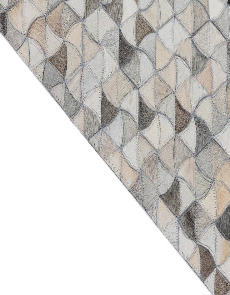 Detail image of  5' 1 x 8' Cowhide Leather Rug