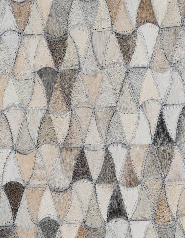 Detail image of  5' 1 x 8' Cowhide Leather Rug