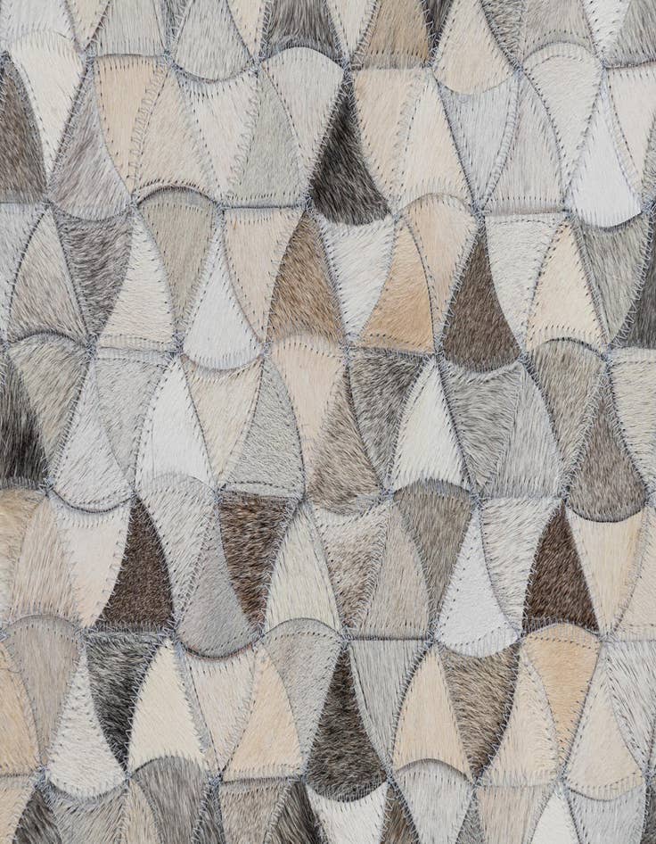 Detail image of  5' 1 x 8' Cowhide Leather Rug
