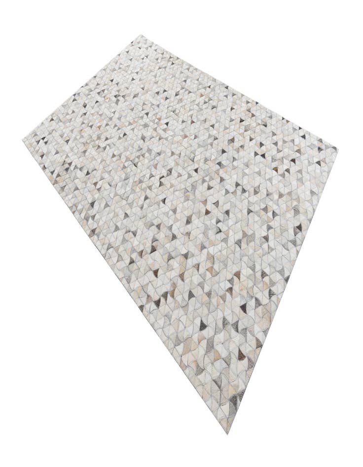 Detail image of  5' 2 x 7' 10 Cowhide Leather Rug