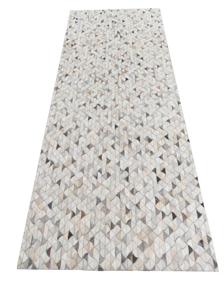 Detail image of  5' 2 x 7' 10 Cowhide Leather Rug