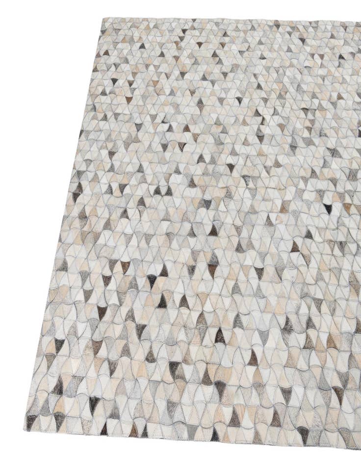 Detail image of  5' 2 x 7' 10 Cowhide Leather Rug