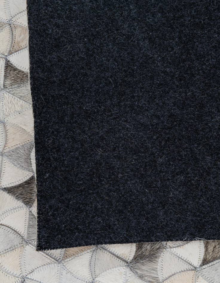 Detail image of  5' 2 x 7' 10 Cowhide Leather Rug