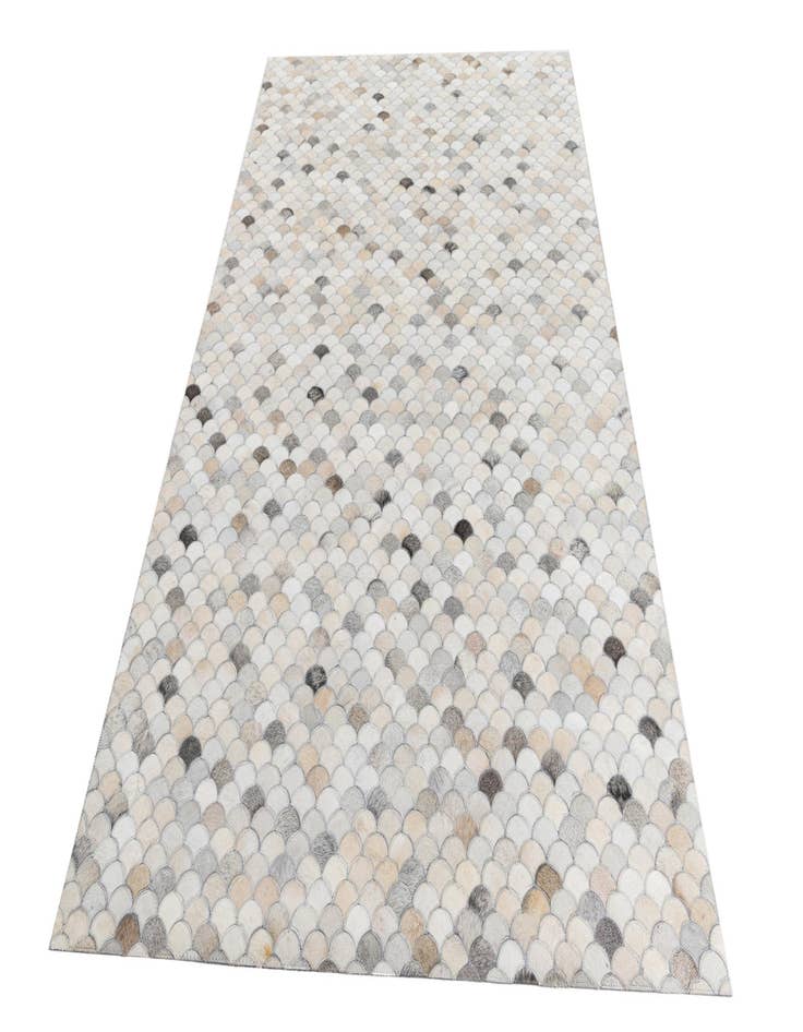 Detail image of  5' 1 x 8' 1 Cowhide Leather Rug