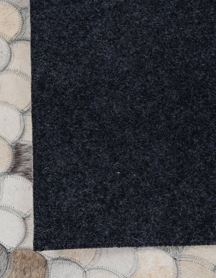 Detail image of  5' 1 x 8' 1 Cowhide Leather Rug