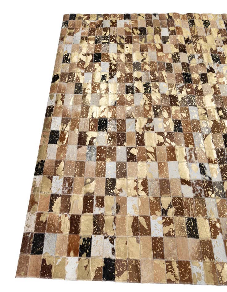 Detail image of  5' x 8' Cowhide Leather Rug