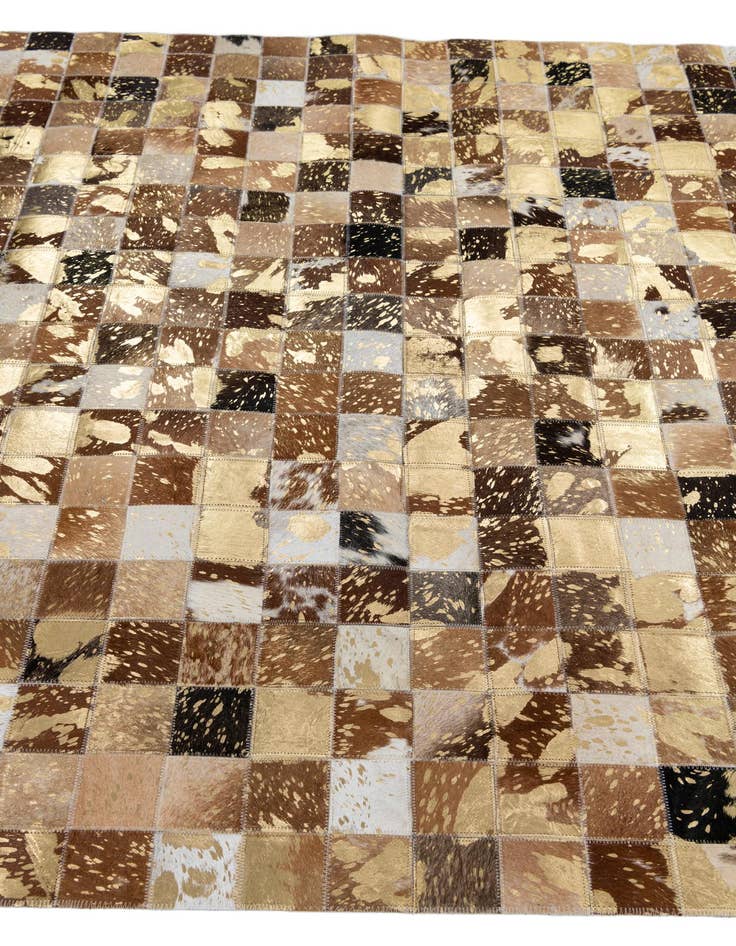 Detail image of  5' x 8' Cowhide Leather Rug