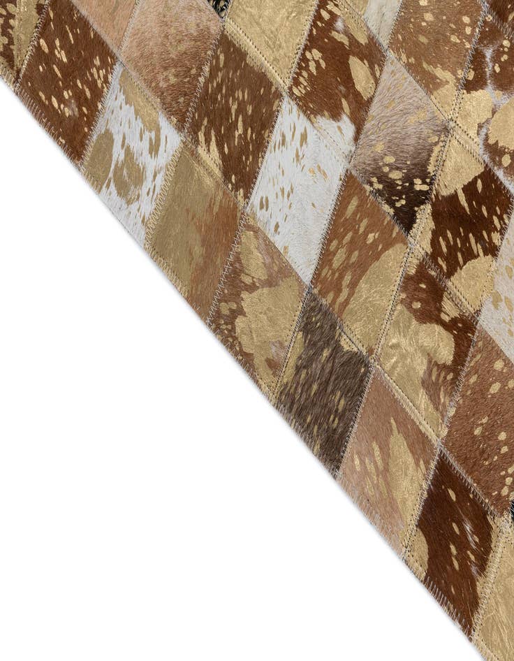 Detail image of  5' x 8' Cowhide Leather Rug