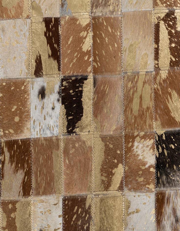 Detail image of  5' x 8' Cowhide Leather Rug