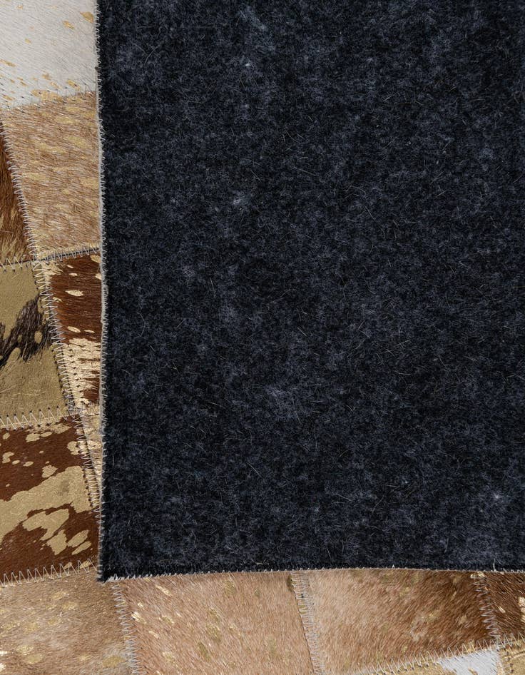 Detail image of  5' x 8' Cowhide Leather Rug