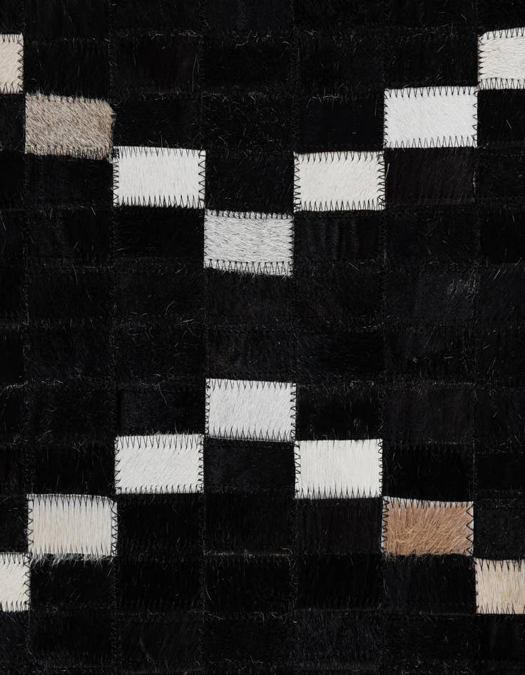 Detail image of  5' x 7' 10 Cowhide Leather Rug
