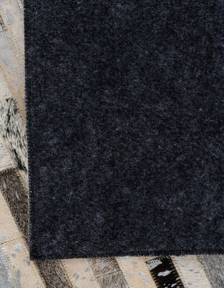 Detail image of  5' 2 x 8' 1 Cowhide Leather Rug