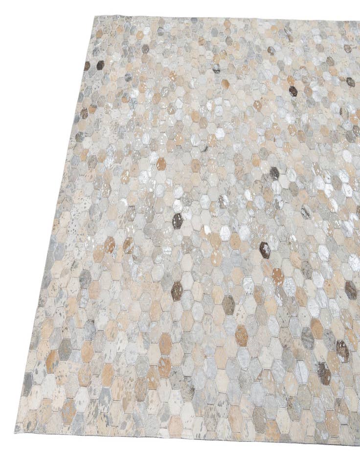 Detail image of  5' x 8' 1 Cowhide Leather Rug