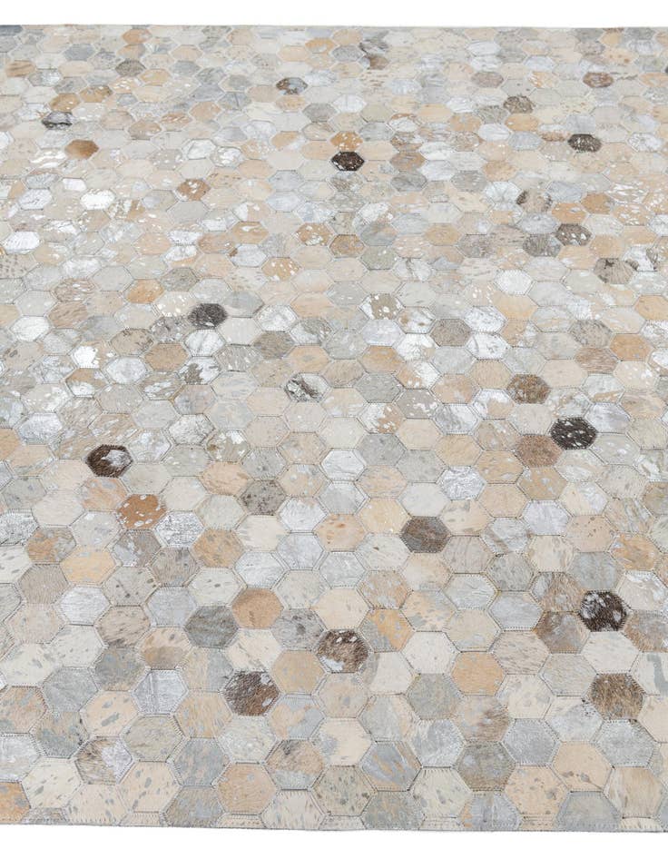 Detail image of  5' x 8' 1 Cowhide Leather Rug