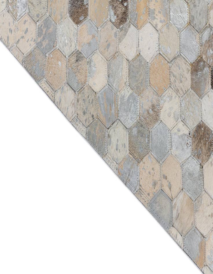 Detail image of  5' x 8' 1 Cowhide Leather Rug