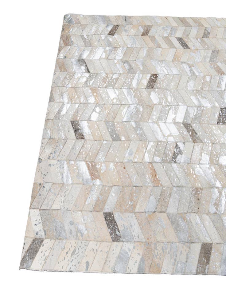 Detail image of  5' x 8' Cowhide Leather Rug