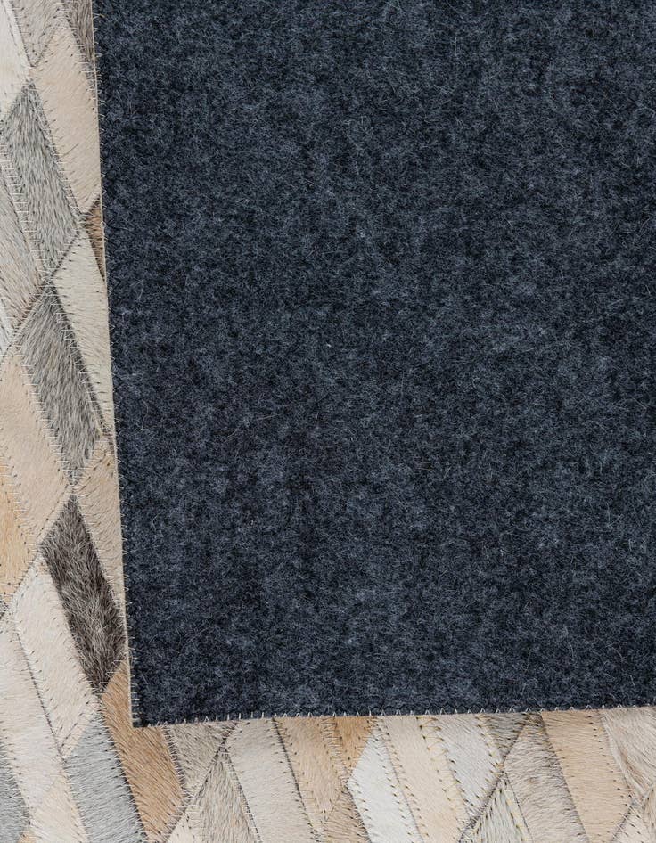 Detail image of  4' 10 x 7' 8 Cowhide Leather Rug