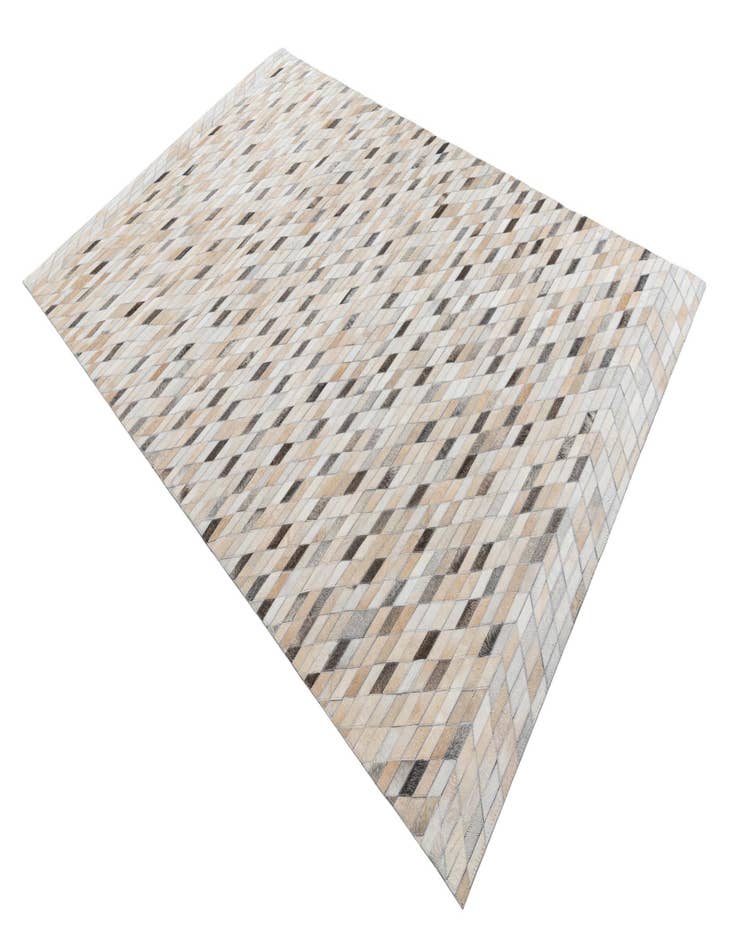 Detail image of  5' 1 x 7' 10 Cowhide Leather Rug