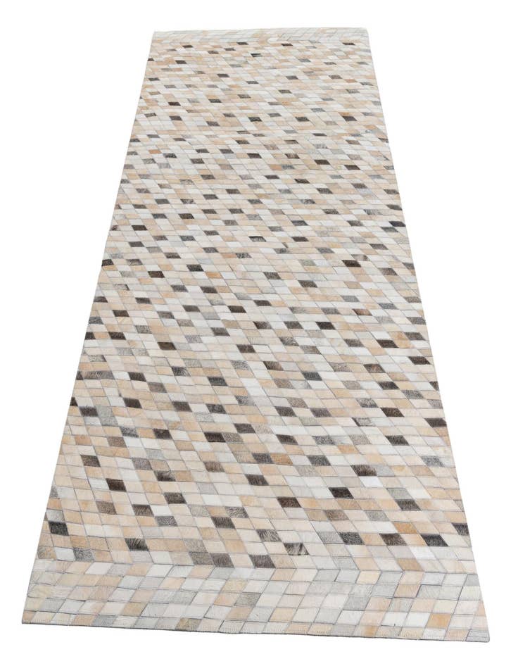 Detail image of  5' 1 x 7' 10 Cowhide Leather Rug