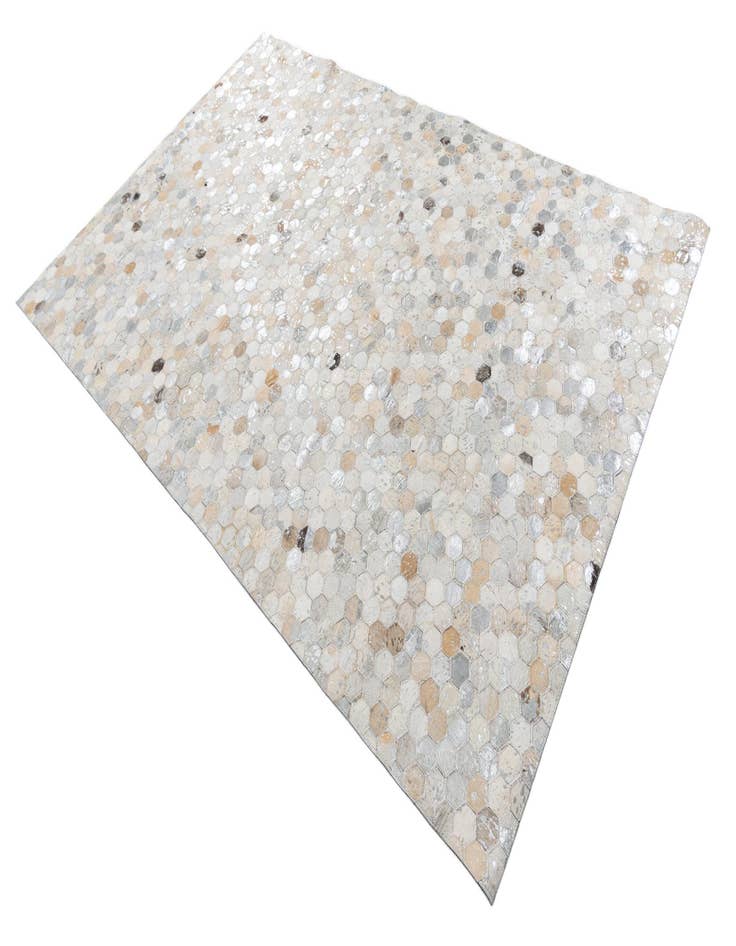 Detail image of  5' 1 x 8' Cowhide Leather Rug