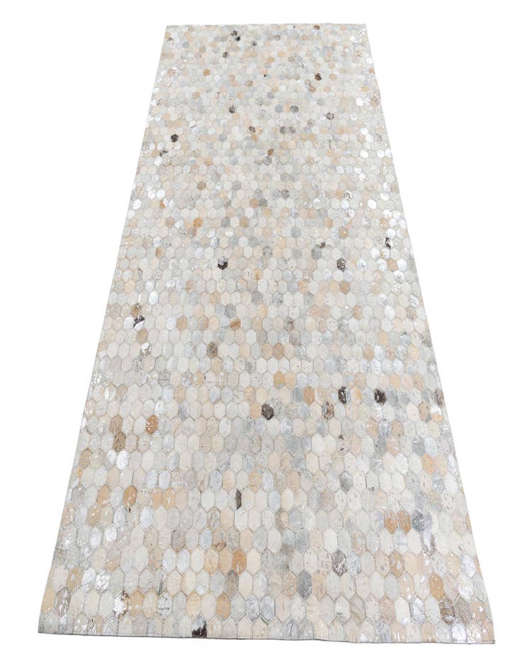 Detail image of  5' 1 x 8' Cowhide Leather Rug