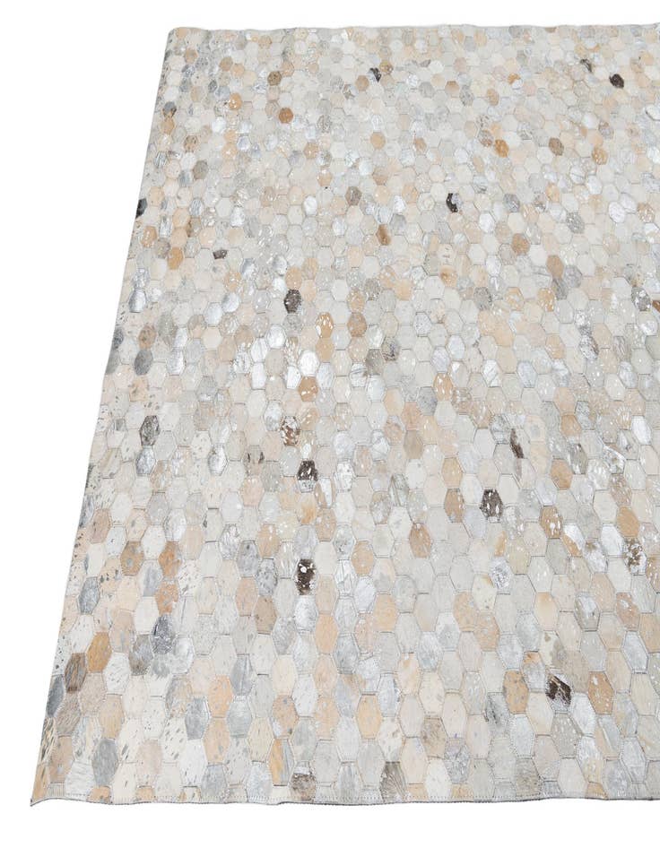 Detail image of  5' 1 x 8' Cowhide Leather Rug