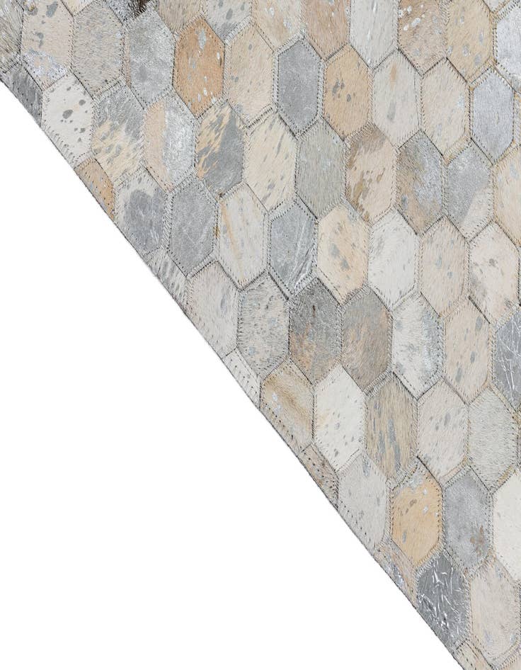 Detail image of  5' 1 x 8' Cowhide Leather Rug