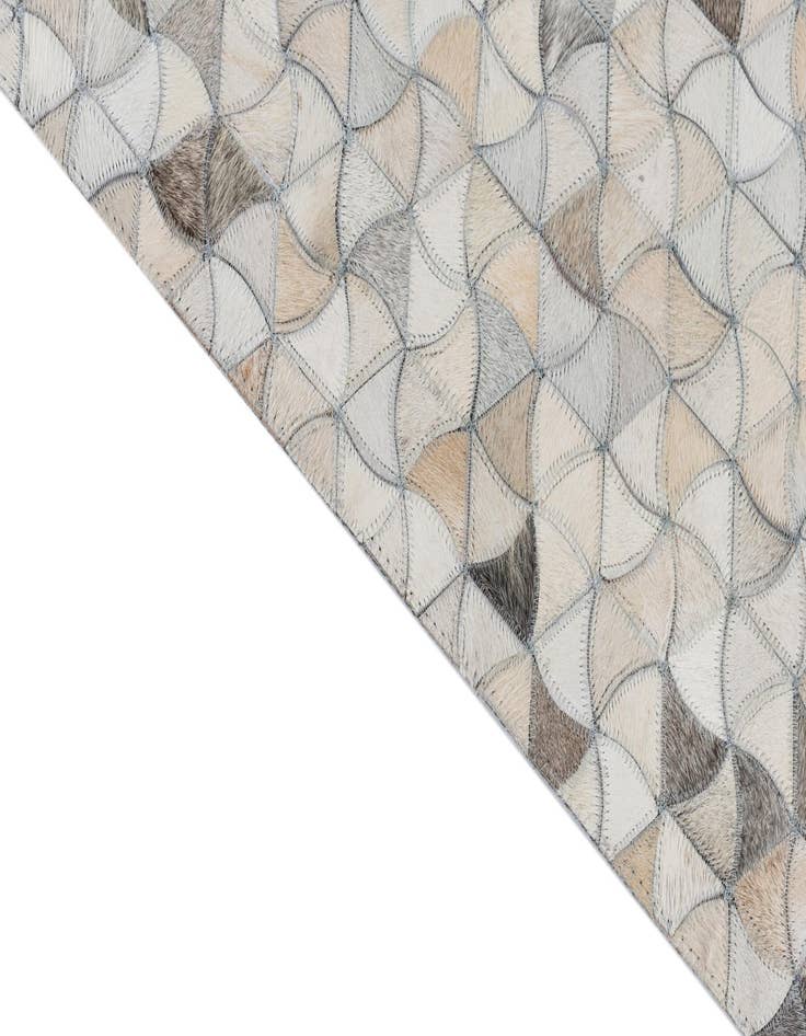 Detail image of  5' 2 x 8' Cowhide Leather Rug