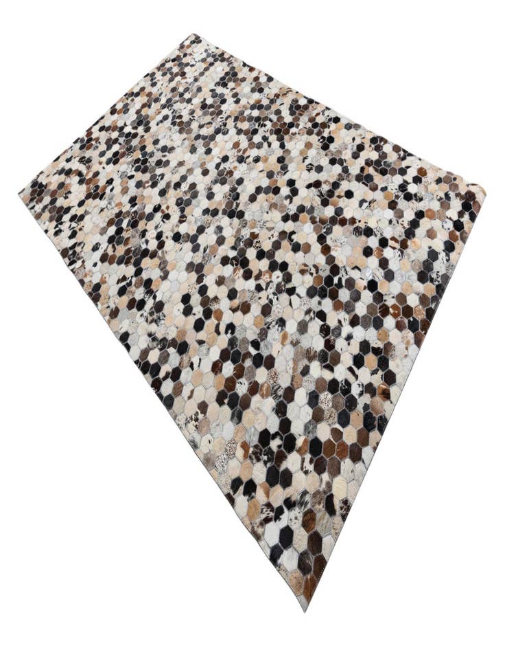 Detail image of  5' x 7' 9 Cowhide Leather Rug