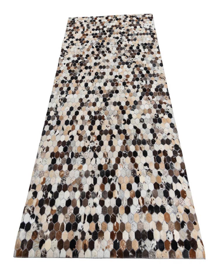 Detail image of  5' x 7' 9 Cowhide Leather Rug