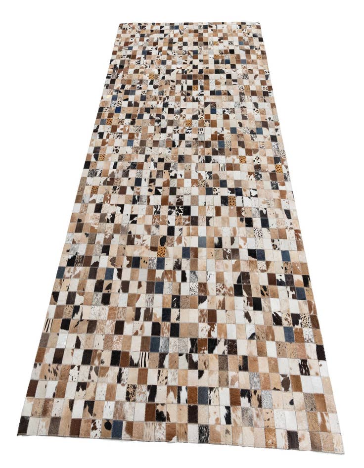 Detail image of  5' x 7' 10 Cowhide Leather Rug