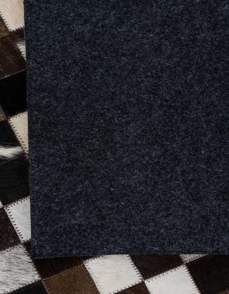 Detail image of  5' 1 x 8' 1 Cowhide Leather Rug