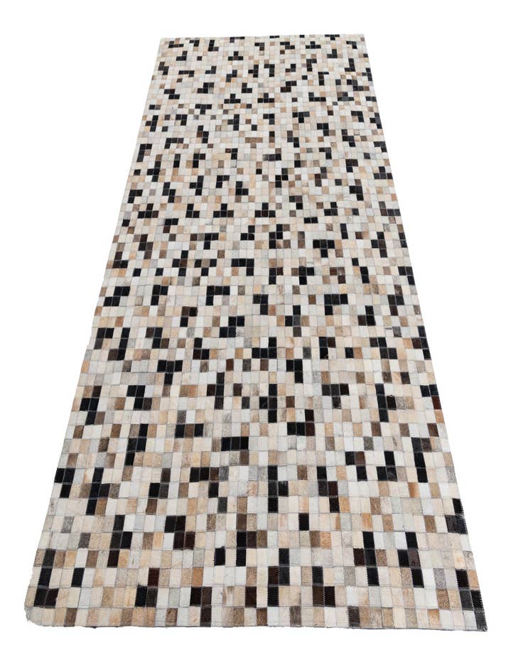 Detail image of  5' 1 x 8' Cowhide Leather Rug