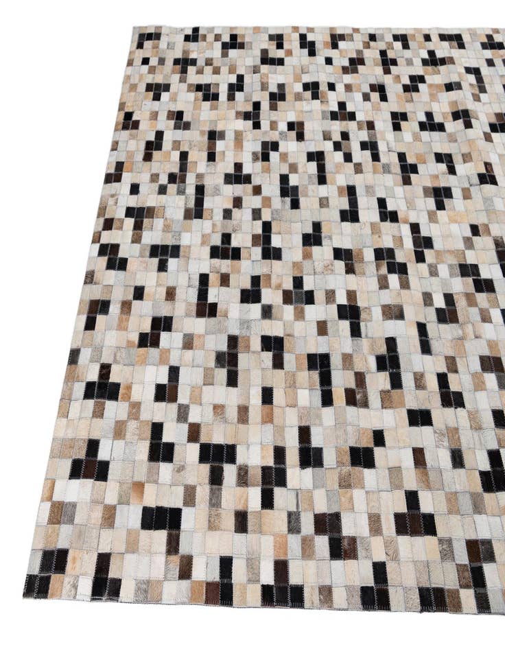 Detail image of  5' 1 x 8' Cowhide Leather Rug