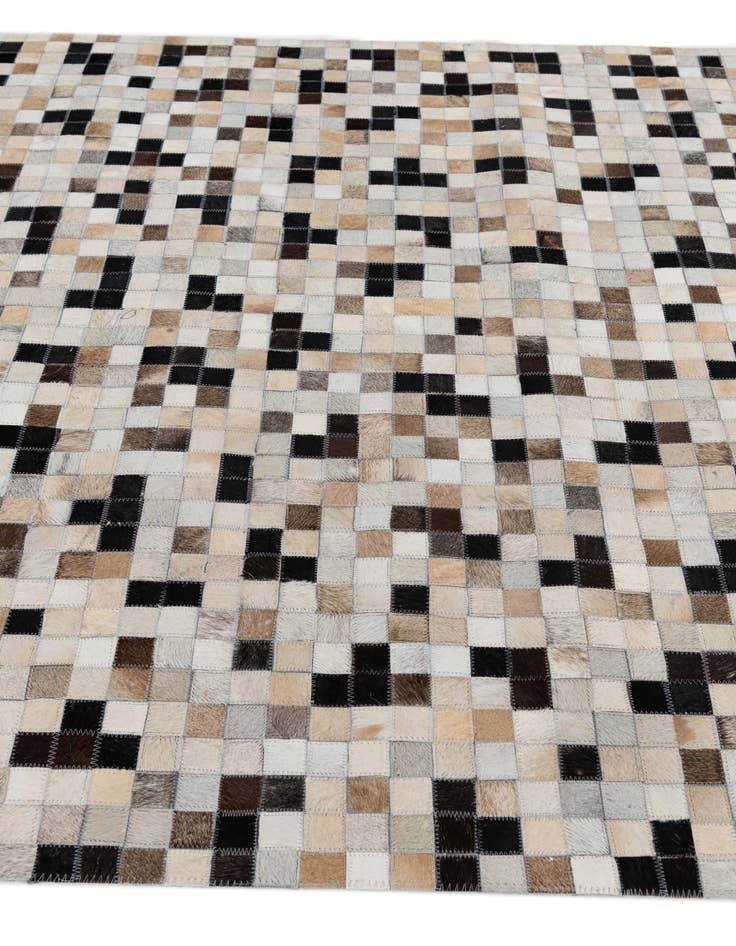 Detail image of  5' 1 x 8' Cowhide Leather Rug