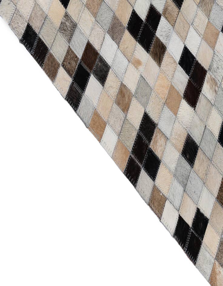 Detail image of  5' 1 x 8' Cowhide Leather Rug