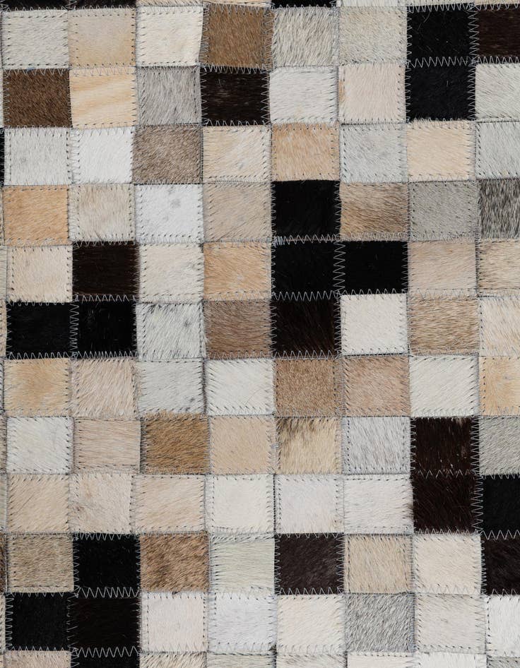 Detail image of  5' 1 x 8' Cowhide Leather Rug
