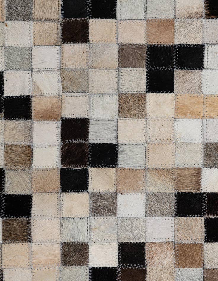 Detail image of  5' 1 x 8' Cowhide Leather Rug