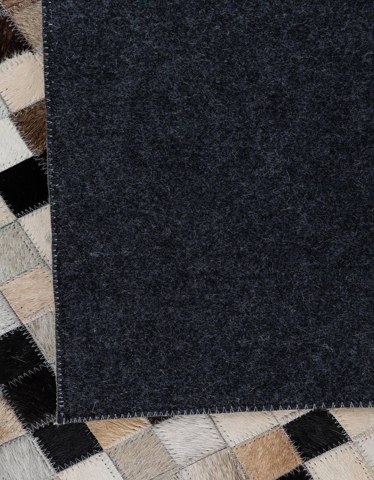 Detail image of  5' 1 x 8' Cowhide Leather Rug