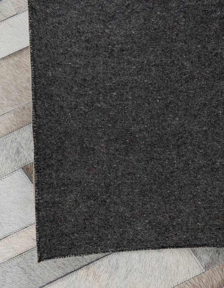 Detail image of  5' 3 x 7' 4 Cowhide Leather Rug