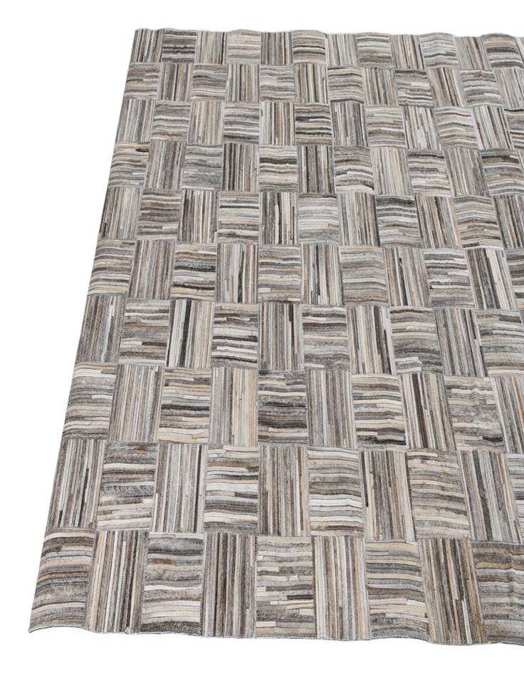 Detail image of  5' x 7' 8 Cowhide Leather Rug