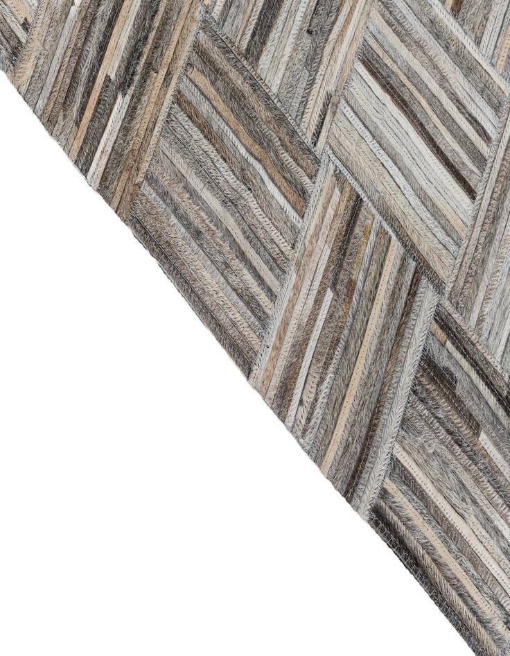 Detail image of  5' x 7' 8 Cowhide Leather Rug