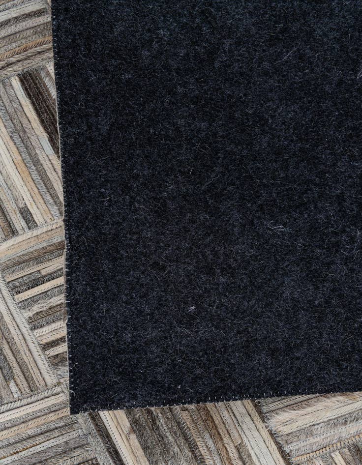 Detail image of  5' x 7' 8 Cowhide Leather Rug