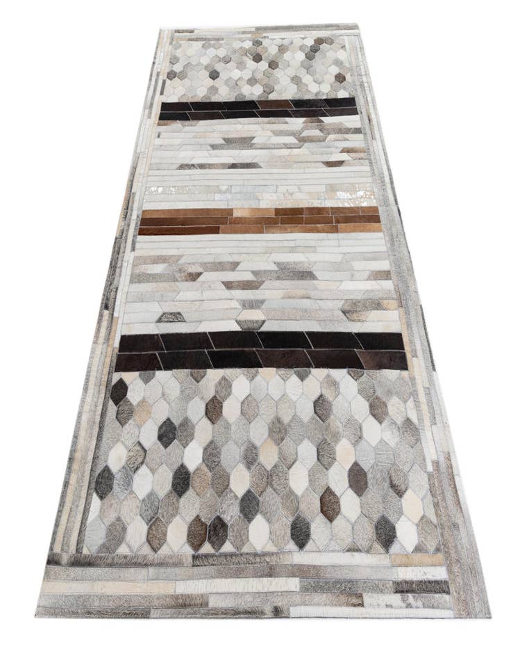 Detail image of  5' x 7' 9 Cowhide Leather Rug