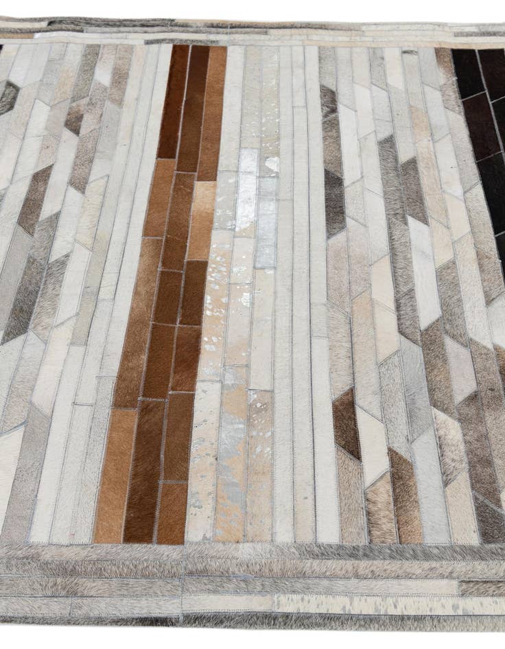 Detail image of  5' x 7' 9 Cowhide Leather Rug